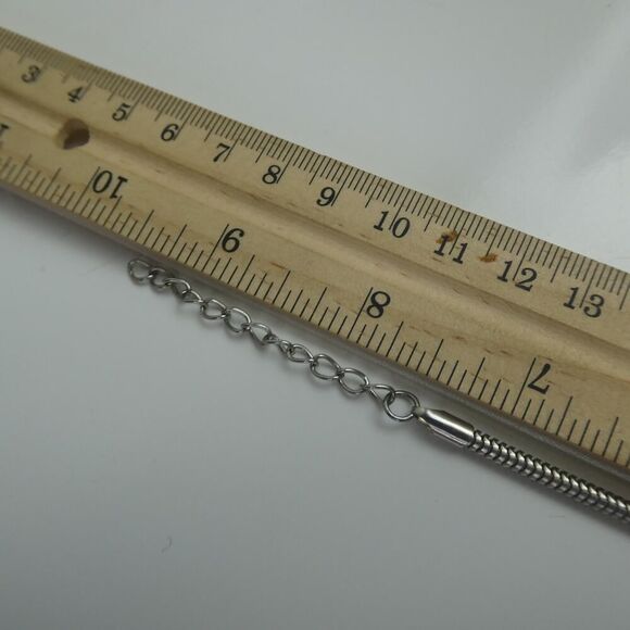 Nana Grandma Grandmother Love Heart Charm Beaded Silver Tone Bracelet Rainbow - Picture 6 of 6